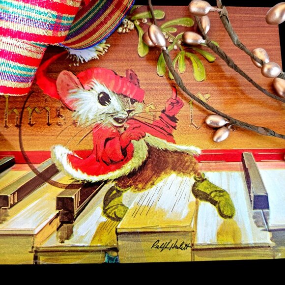 Instant Vintage Christmas Collection 1950s Hankie and Decor Bundle - Picture 8 of 13